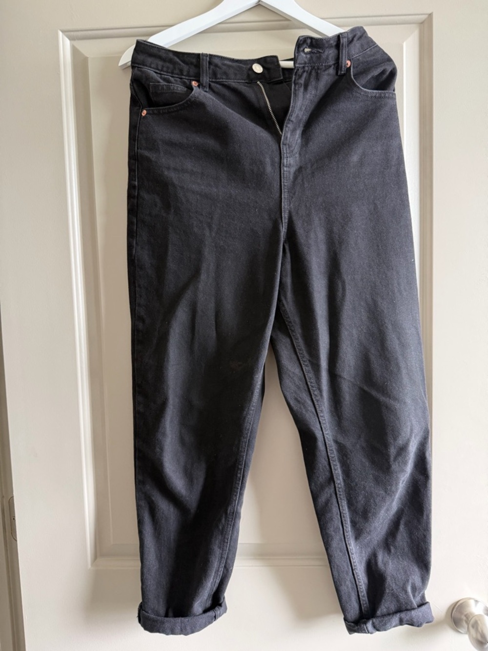 ASOS Black High-Waist Jeans